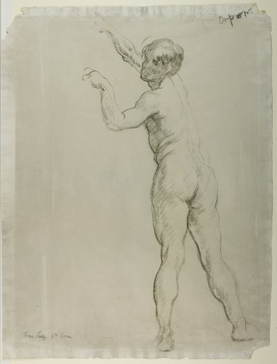 Nudo maschile in piedi da William Orpen